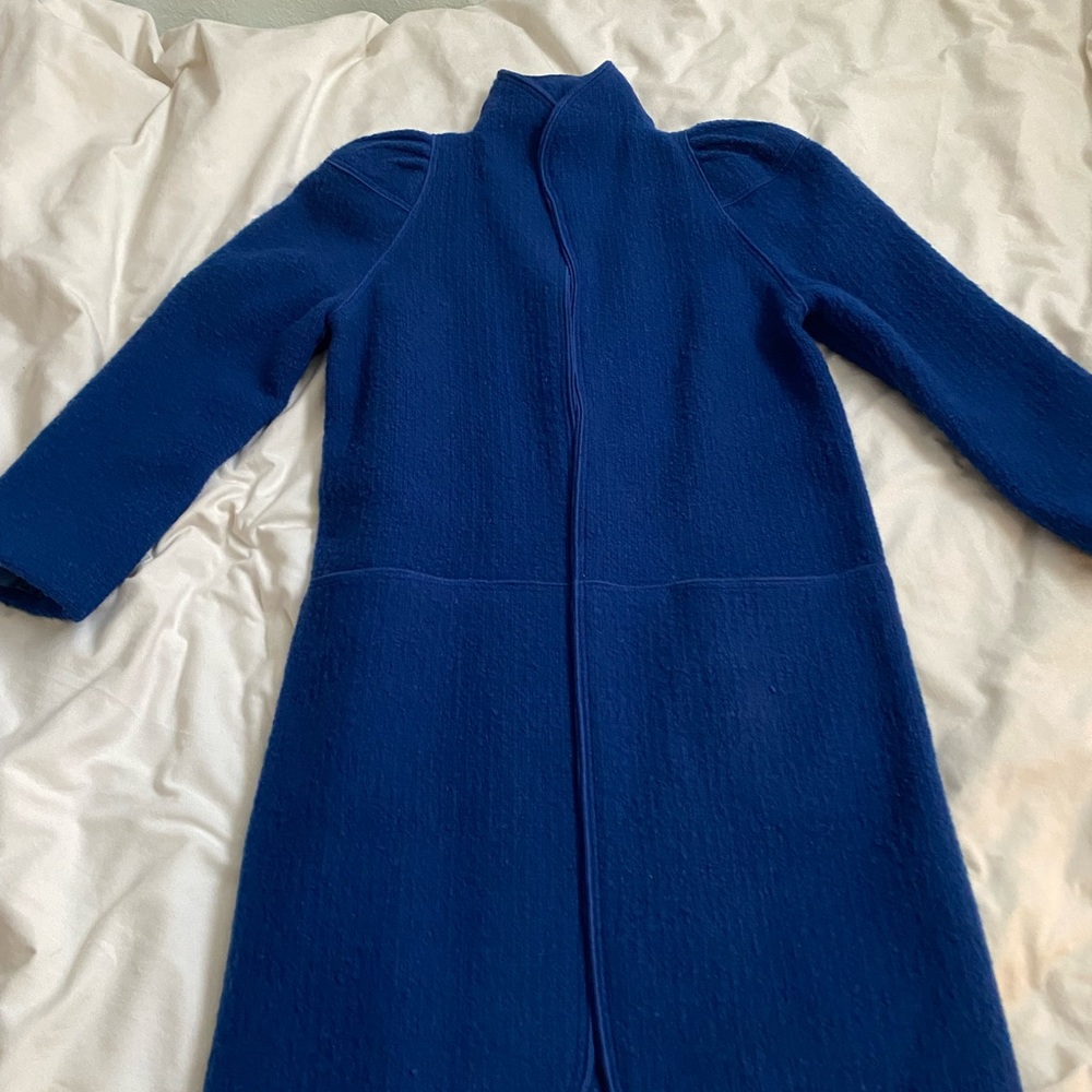 Chic Royal Blue Women's Trench Coat